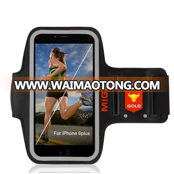 High Quality Large Capacity Outdoor Durable Silicone Universal Phone Armband Bag for Running